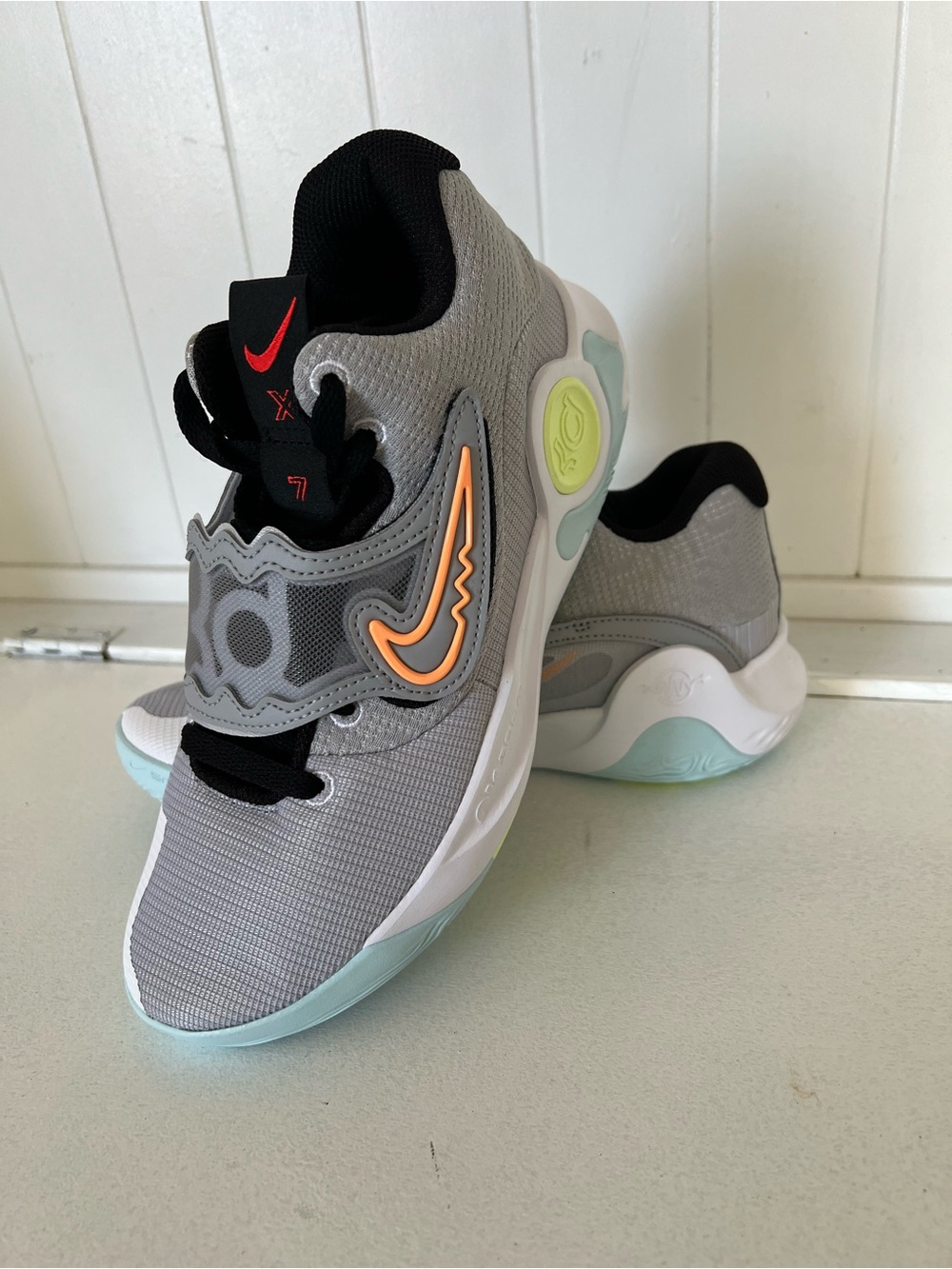Nike KD Trey 5 X Wolf Grey Volt Basketball Sneakers Durant DD9538-009